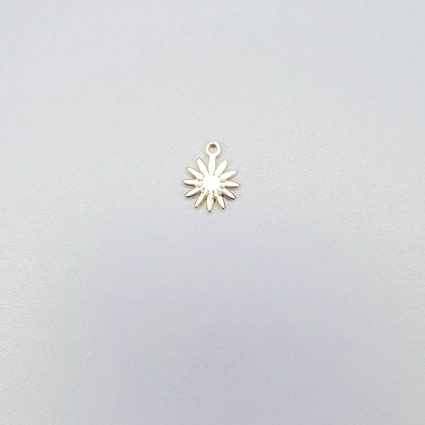 14K Real Gold Plated Dainty Daisy Flower Charm