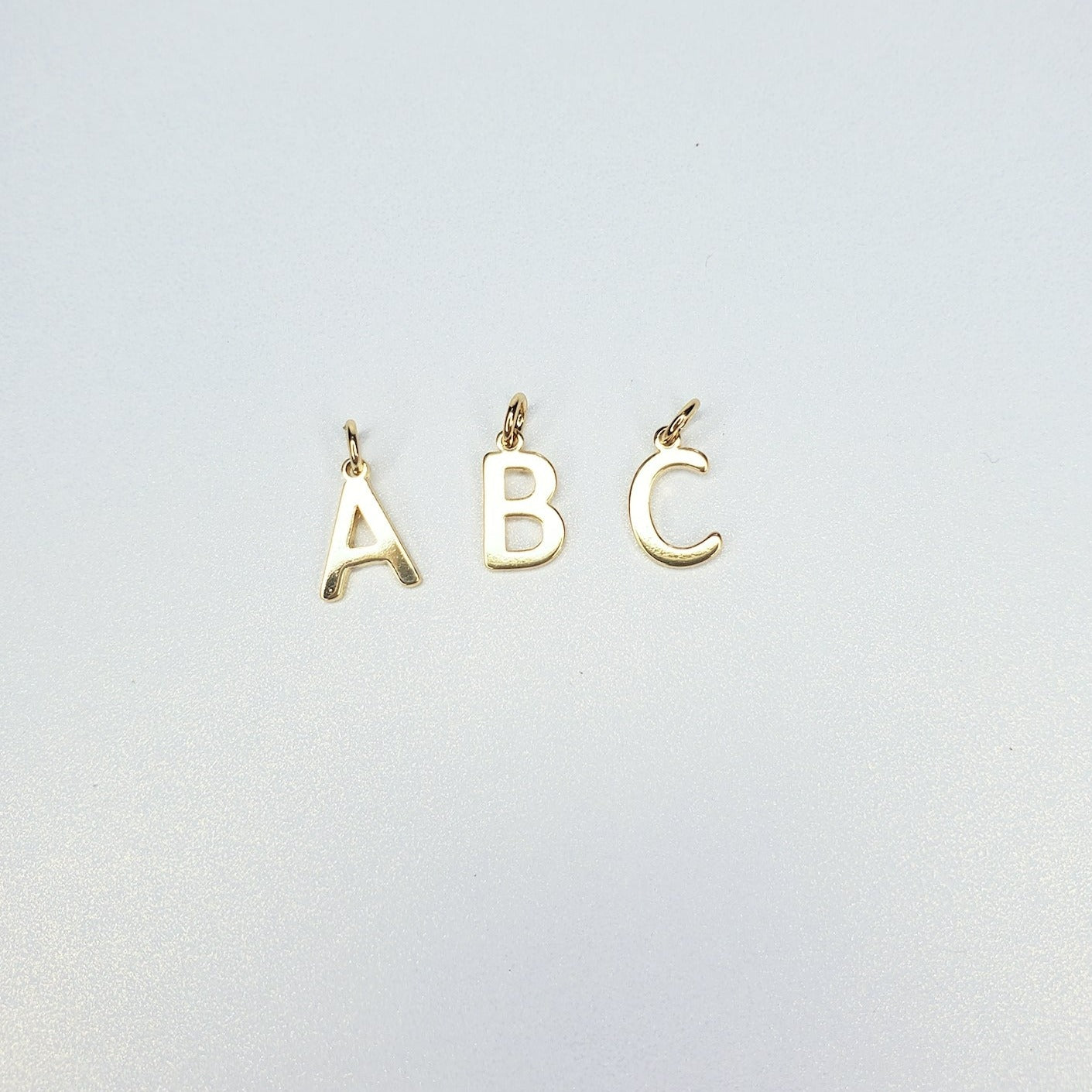 18K Real Gold Plated Capital Letter Initial Charm