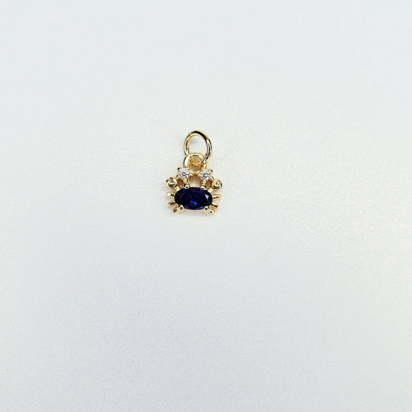 14K Gold Filled Dainty Ocean Animal Cubic Zirconia Charm