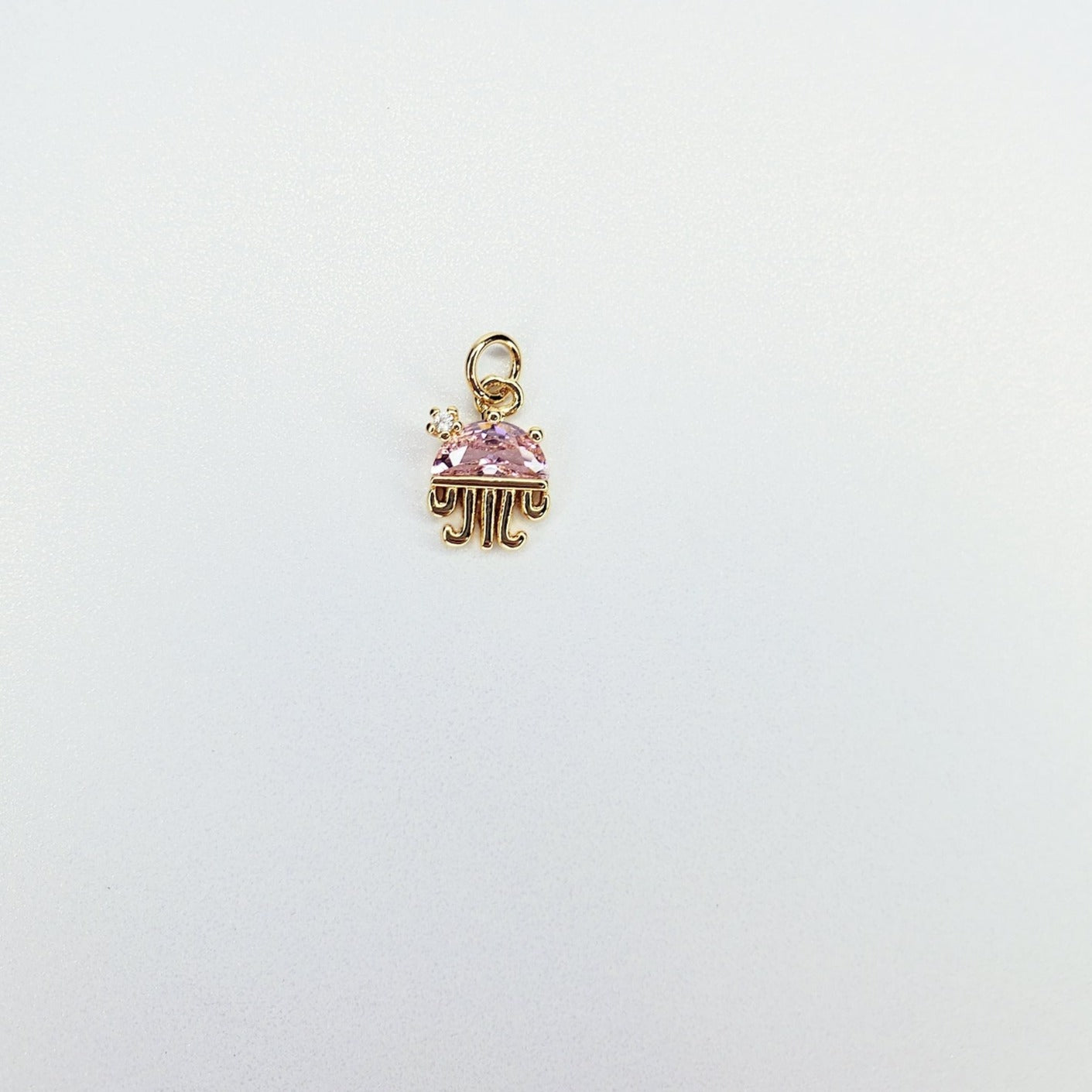 14K Gold Filled Dainty Ocean Animal Cubic Zirconia Charm