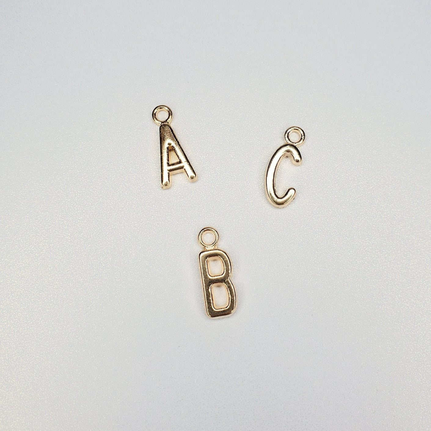 Thin Capital Letter Initial Charm
