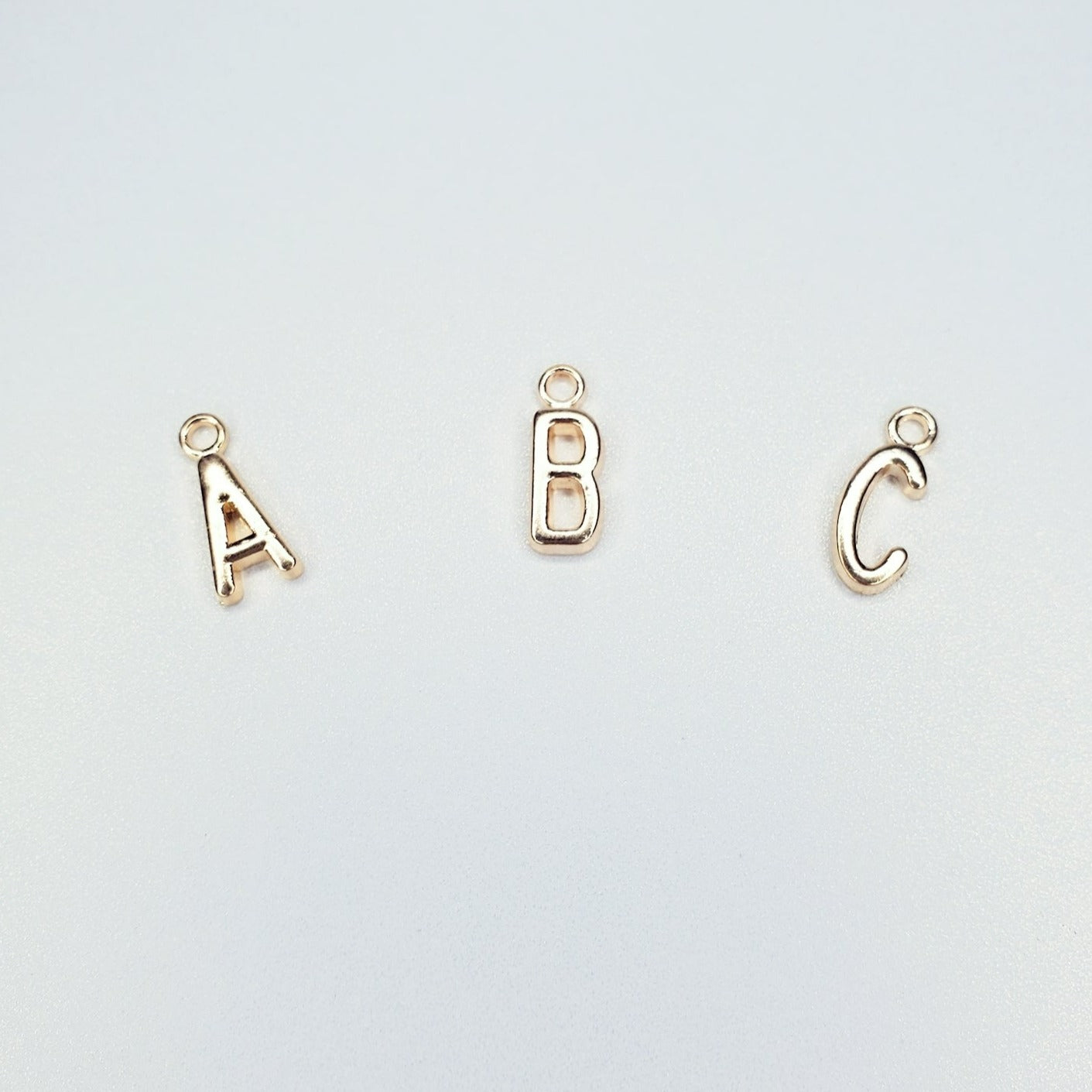 Thin Capital Letter Initial Charm