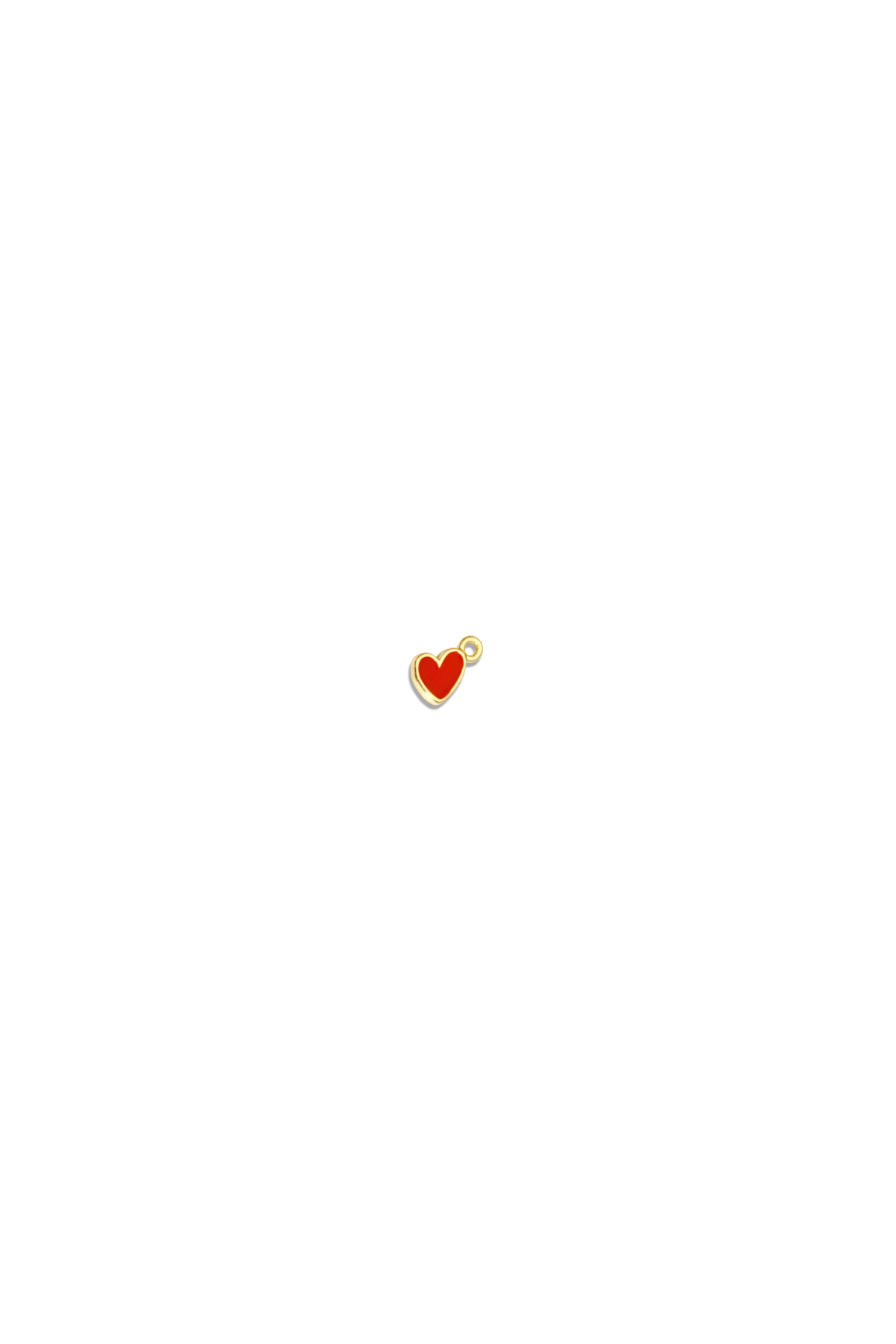 Dainty Enamel Heart Charms