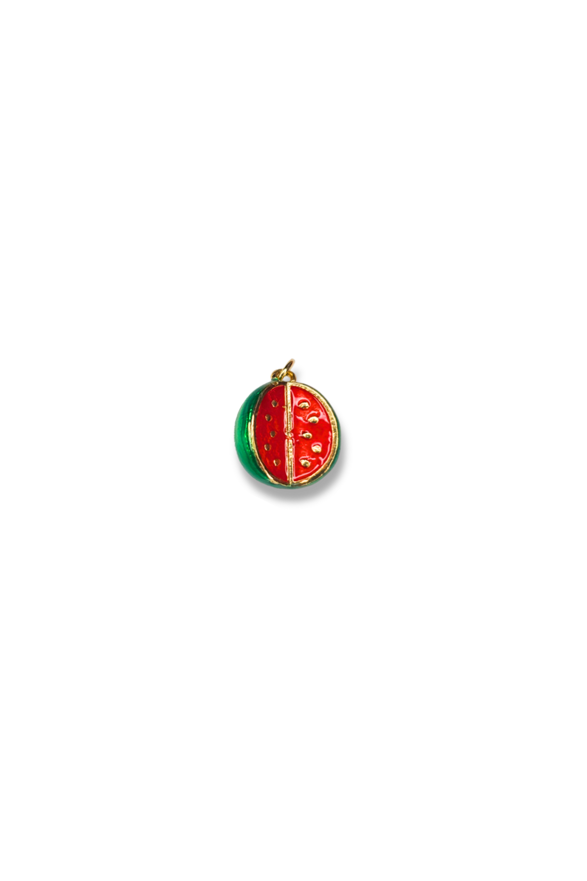 18K Real Gold Plated 3D Enamel Fruit Charm