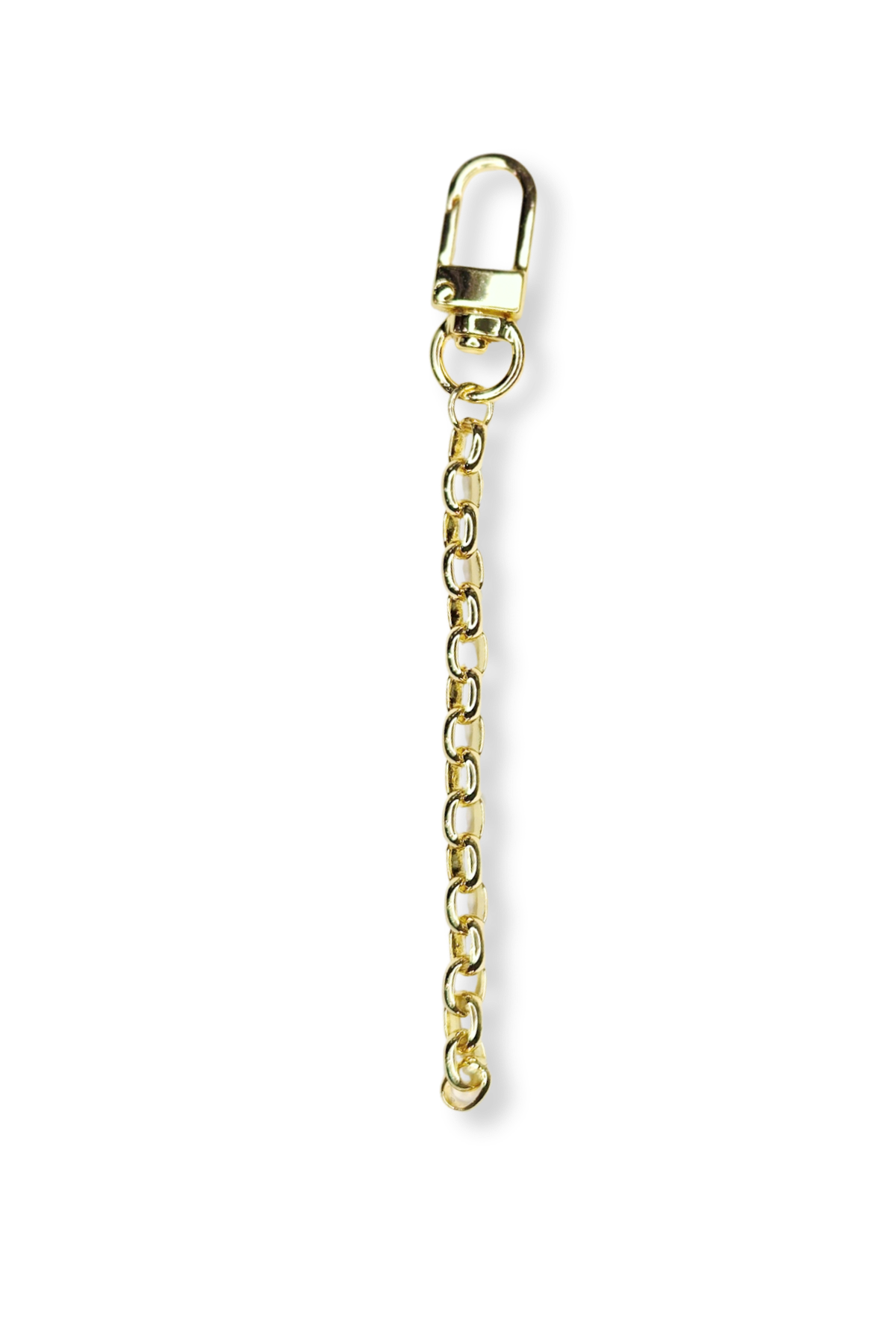 Gold Filled 5" Chunky Rolo Chain Clip-on Bag Charm
