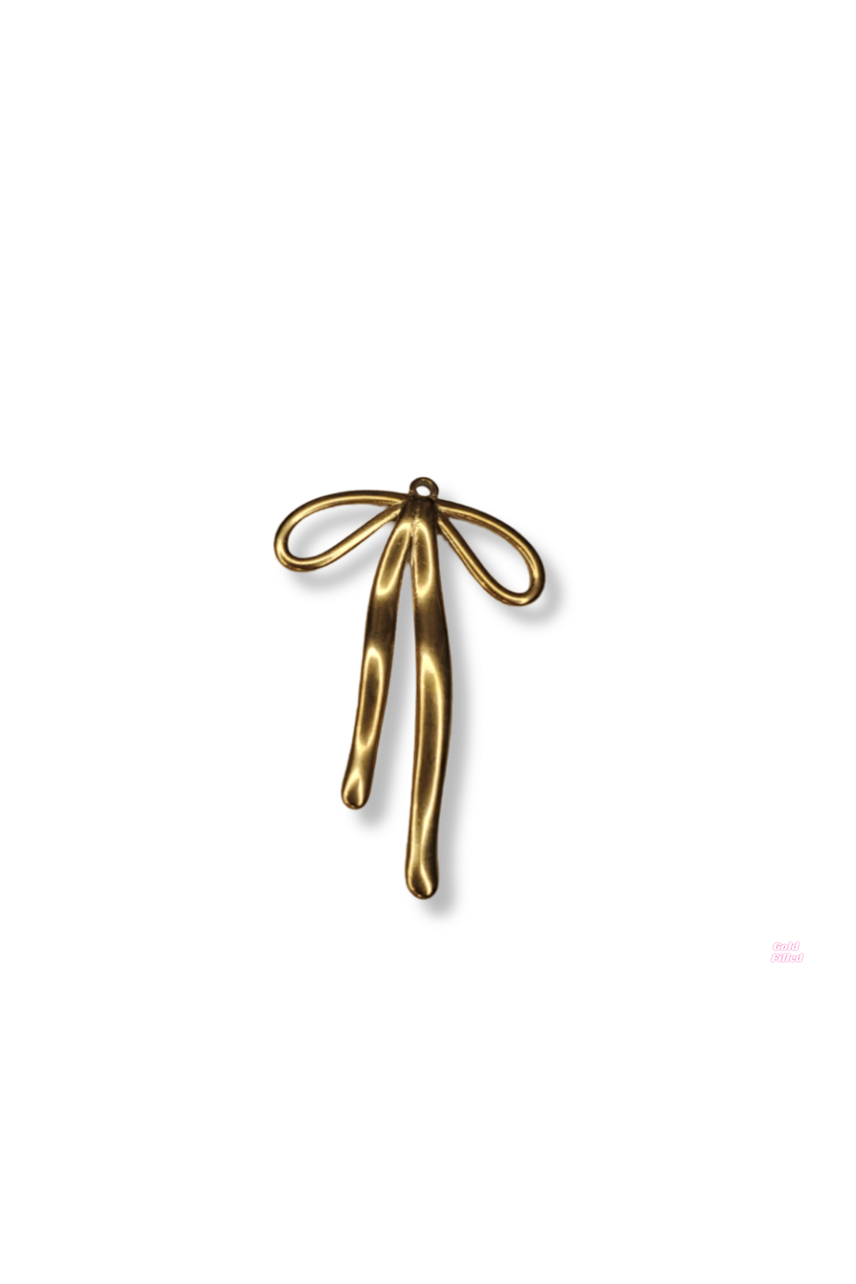 Large Stainless Steel Bowknot Pendant