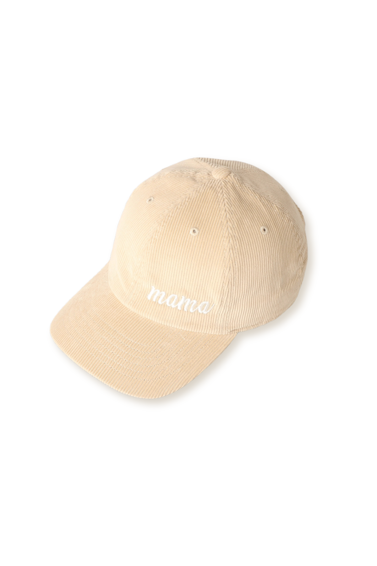 "Mama" Corduroy Embroidered Adjustable Baseball Cap