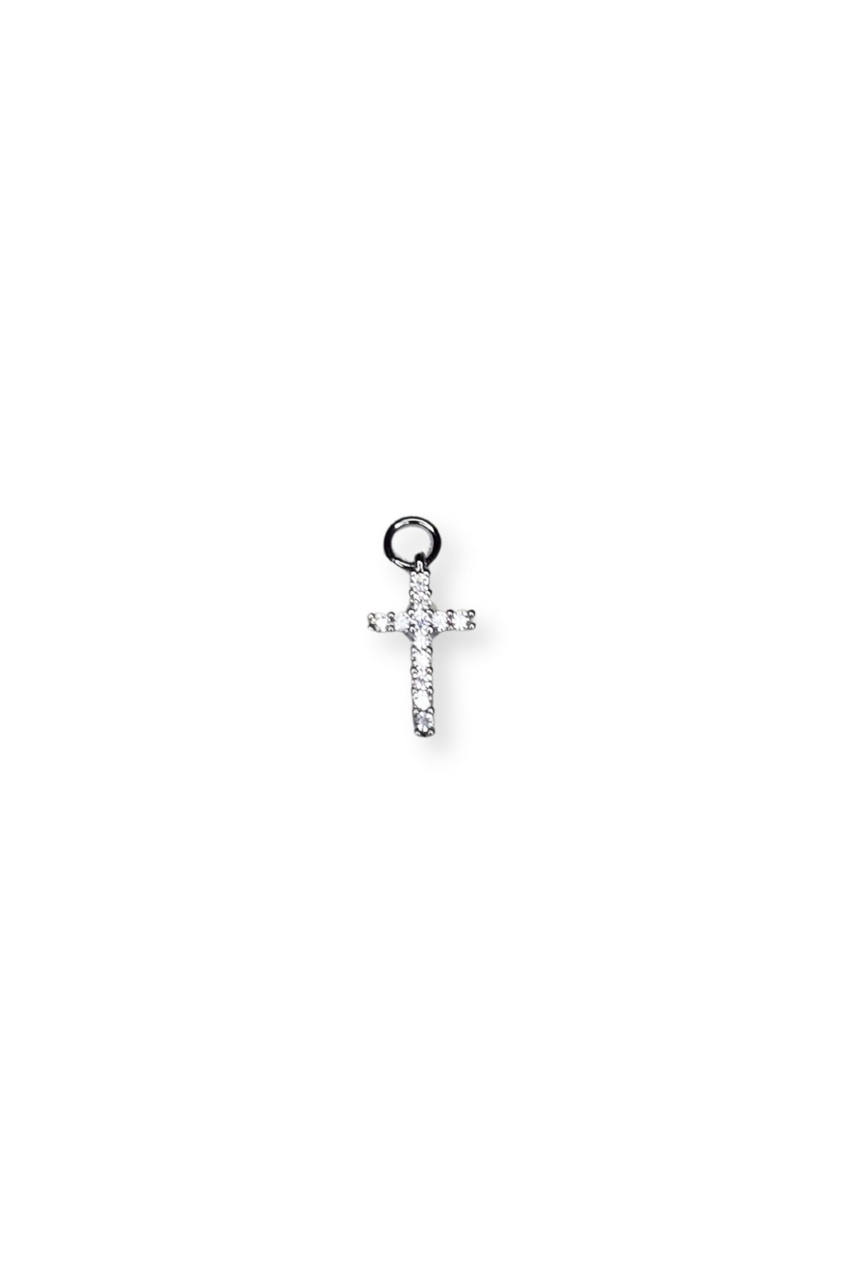 Medium Cubic Zirconia Cross Charm