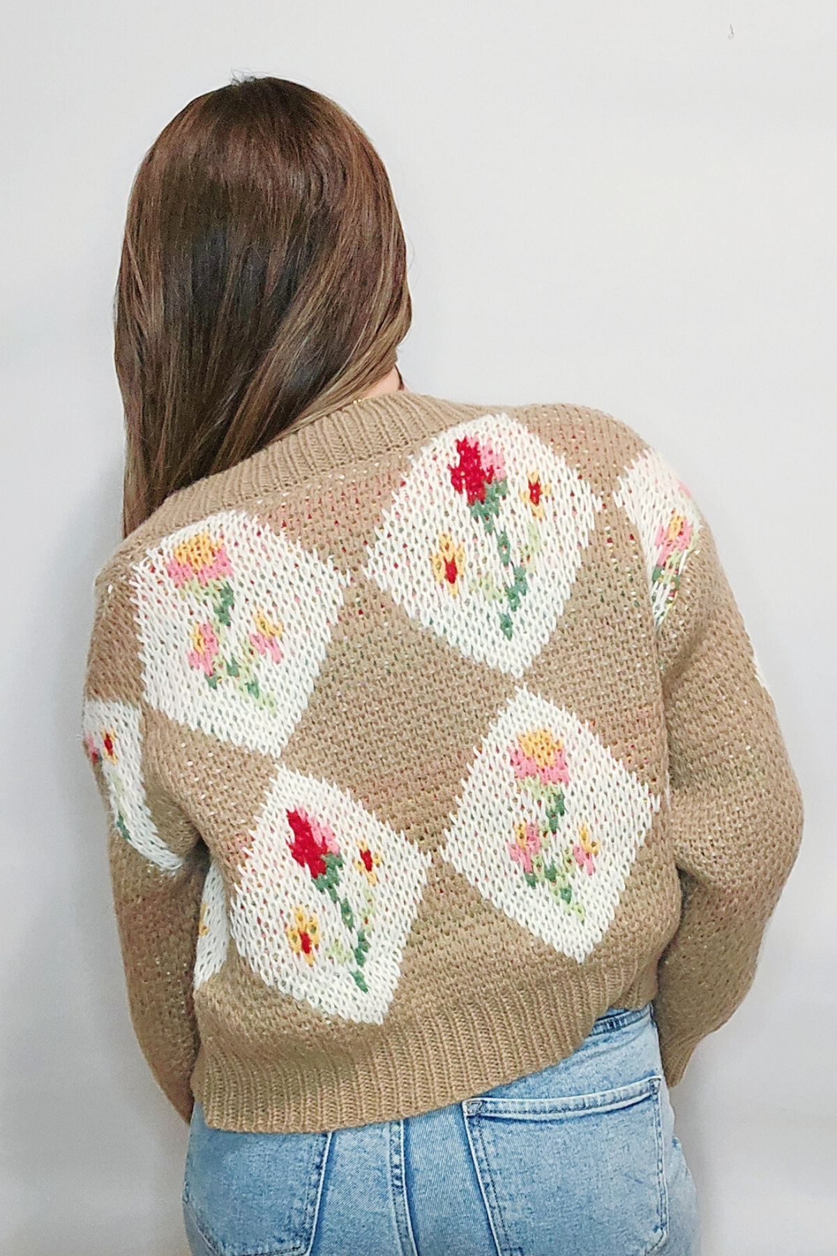 *50% OFF APPLIED AT CHECKOUT!* Romantic Bouquet Cropped Vintage Floral Cardigan
