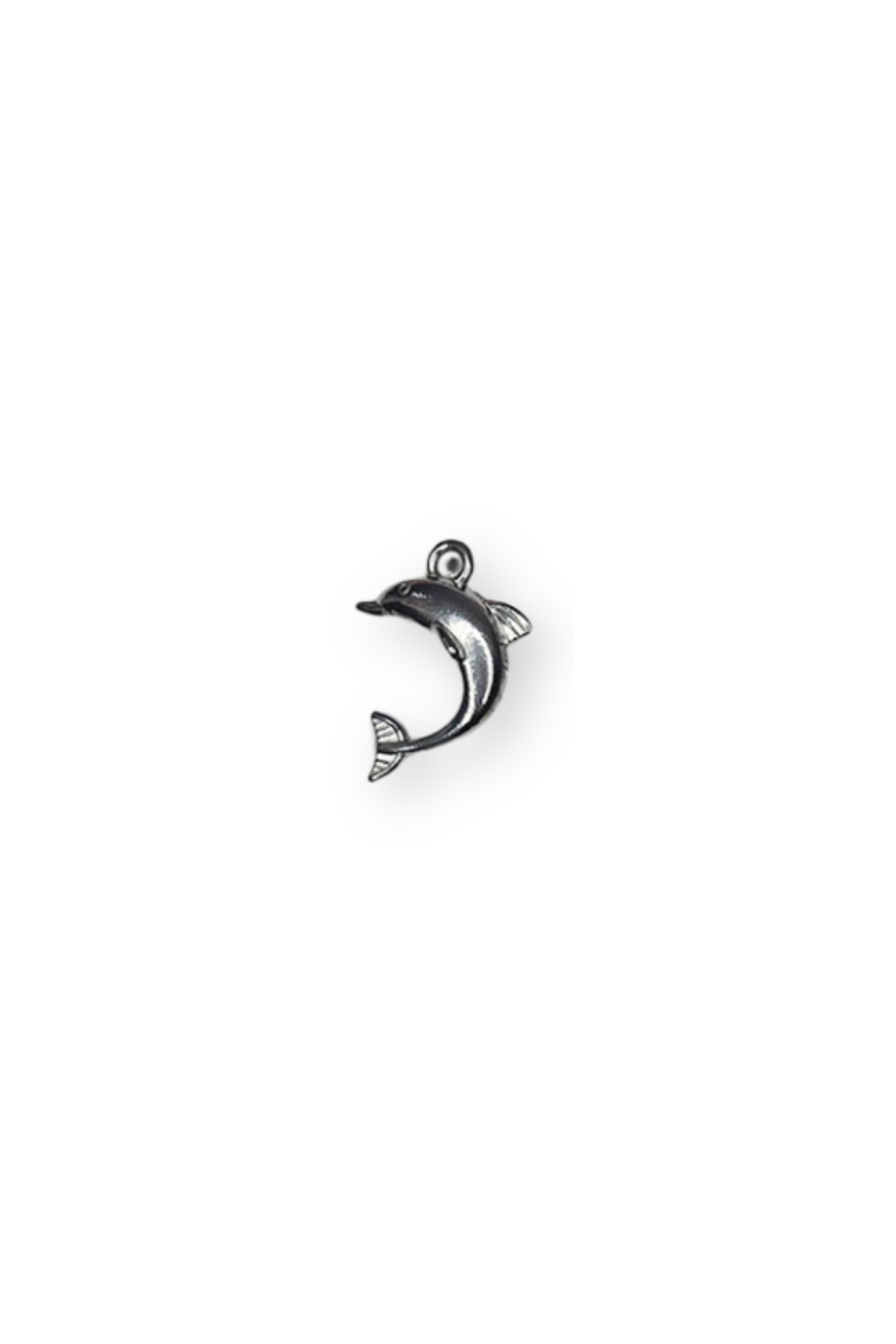 Stainless Steel 3D Ocean Dolphin Charm