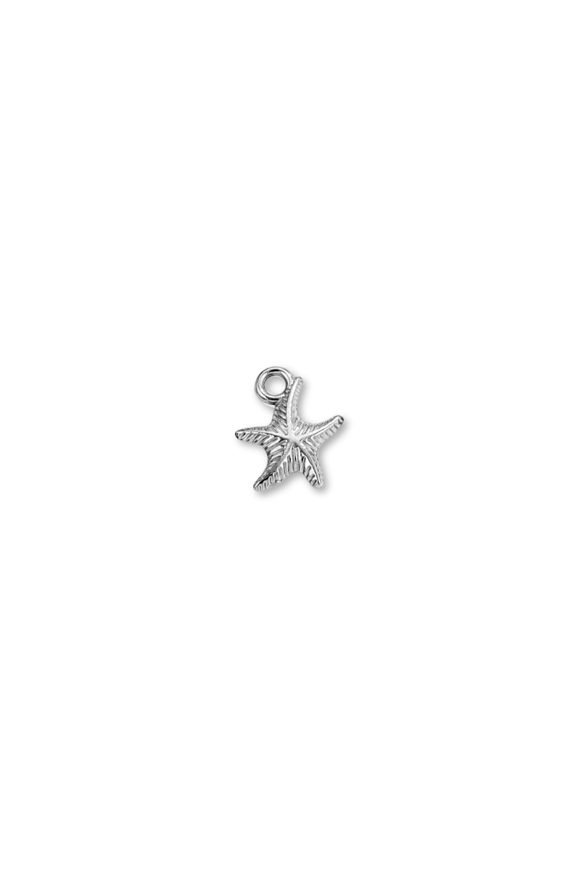 Stainless Steel 3D Ocean Starfish Charm