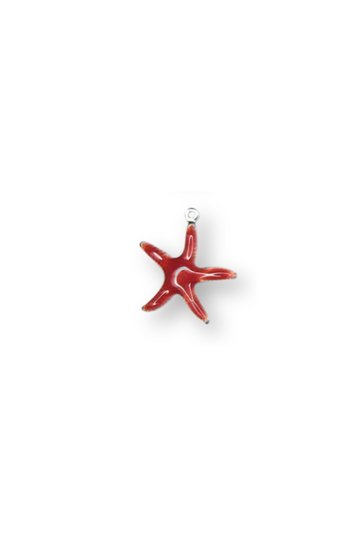 Stainless Steel Large Enamel Starfish Charm
