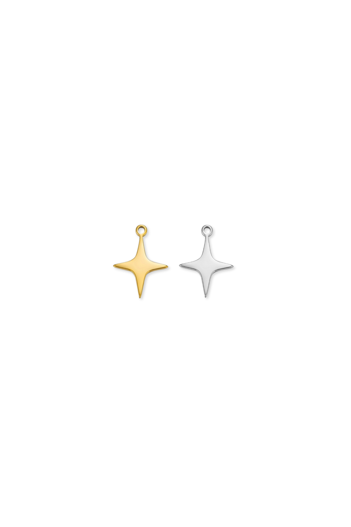 Stainless Steel Starburst Charm