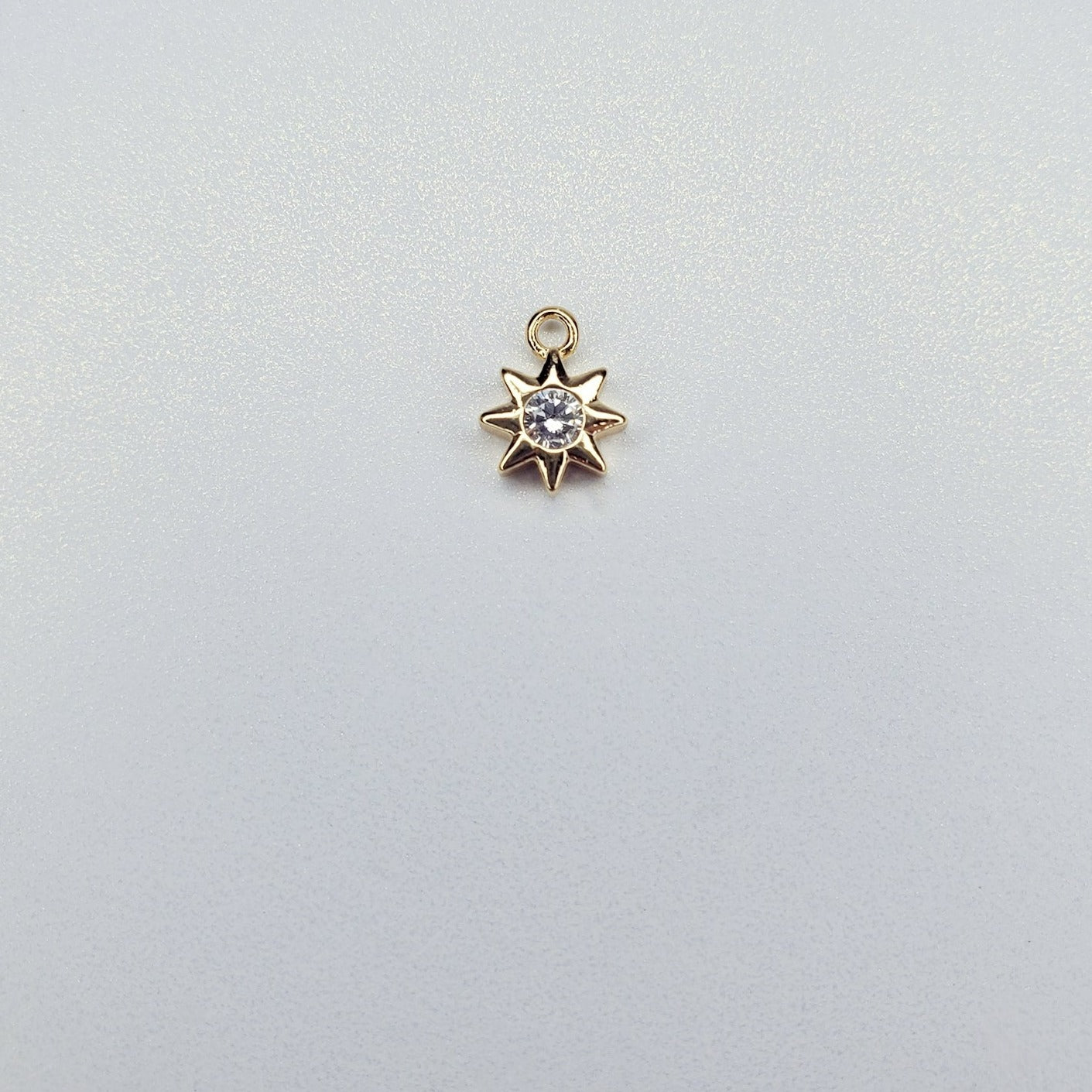 Dainty Celestial Rhinestone Charm- Available in Moon or Sun!