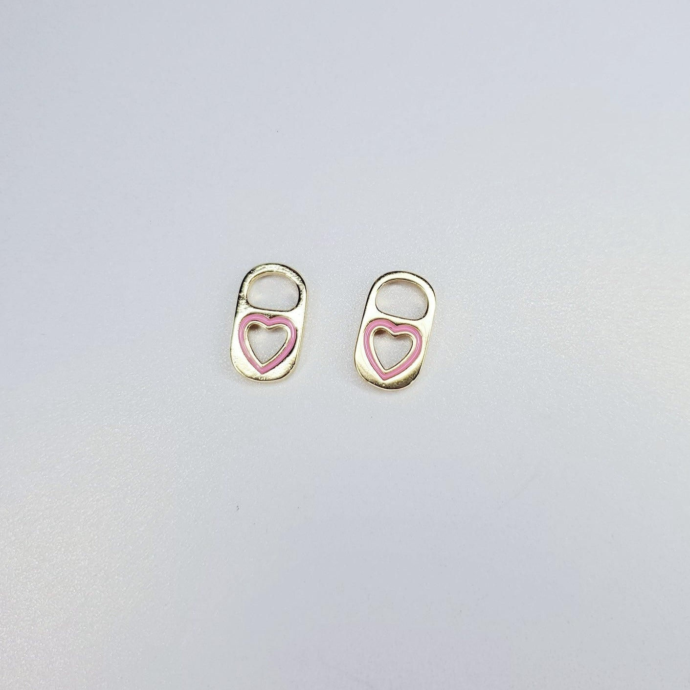14K Gold Filled Heart Cut-Out Soda Tab Charm
