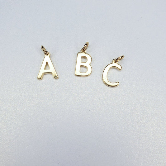 18K Real Gold Plated Capital Letter Initial Charm