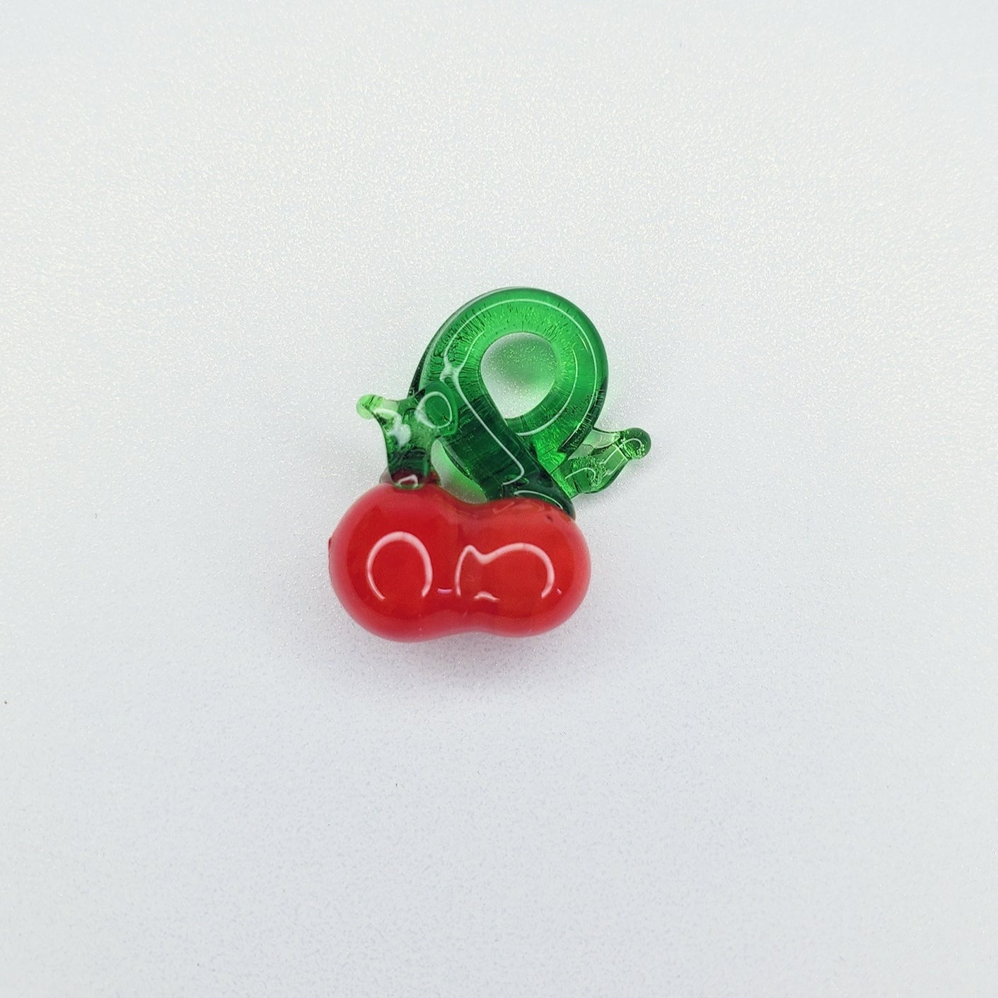 Glass Cherry Fruit Charm