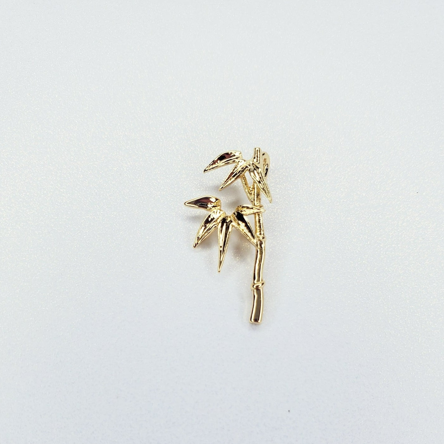 14K Gold Filled Bamboo Leaf Plant Charm