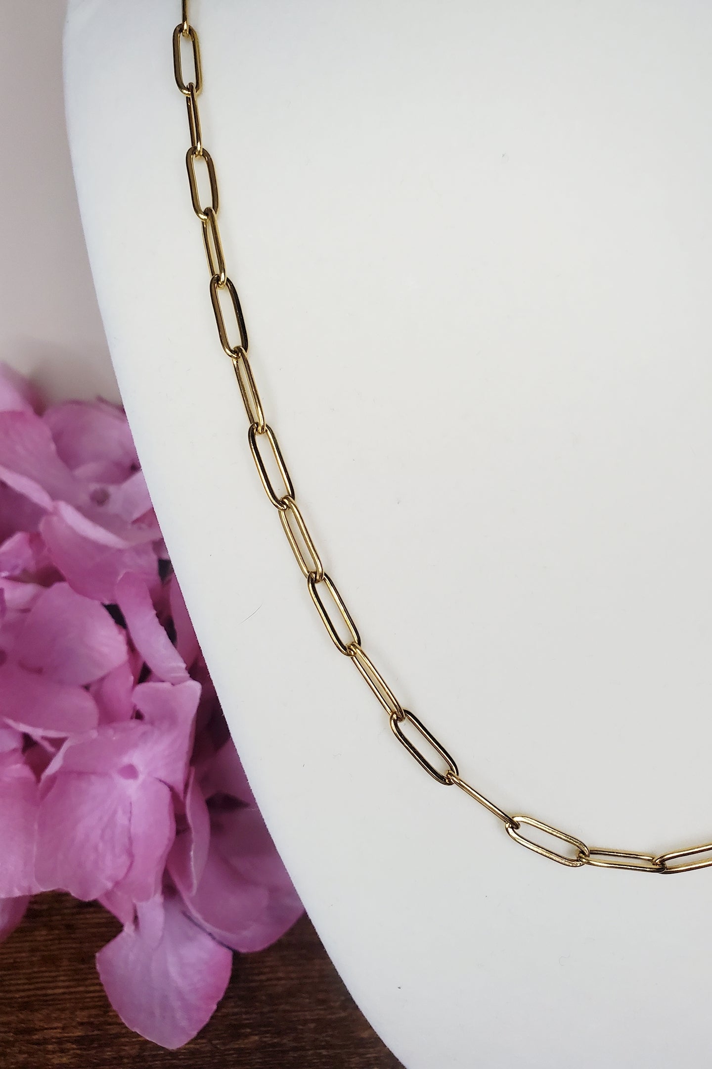 Stainless Steel 20" & 17.7" Paperclip Link Chain Necklace- Available In Gold & Silver!