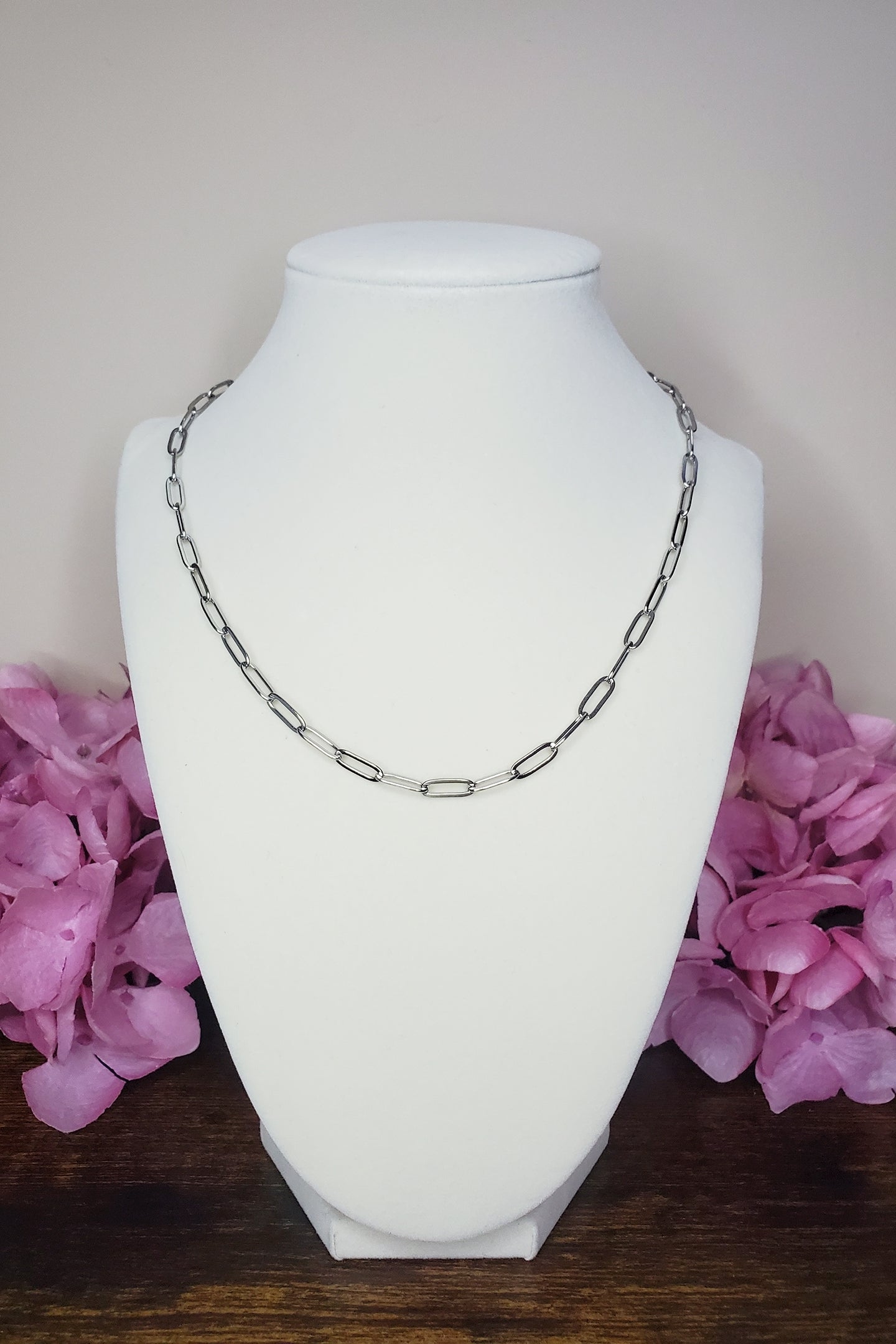 Stainless Steel 20" & 17.7" Paperclip Link Chain Necklace- Available In Gold & Silver!