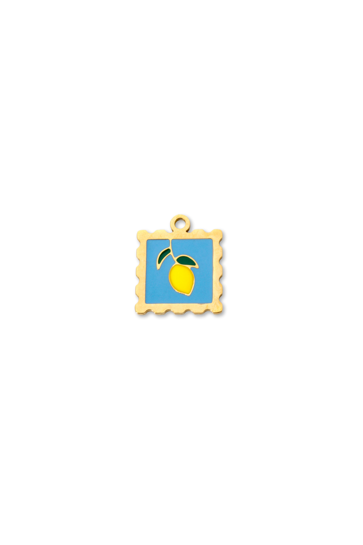 Stainless Steel Enamel Fruit Stamp Charm