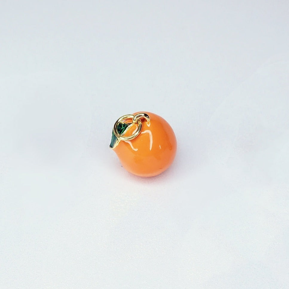 18K Real Gold Plated 3D Enamel Fruit Charm