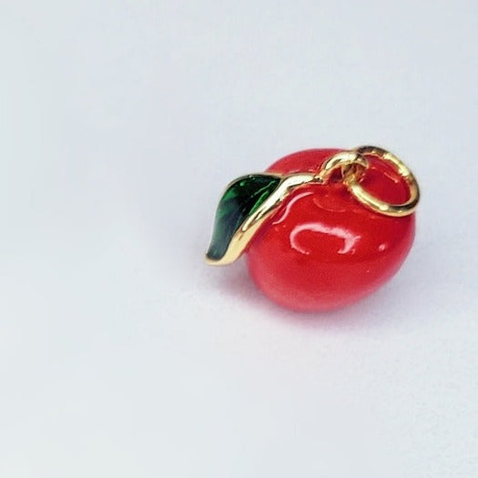 18K Real Gold Plated 3D Enamel Fruit Charm