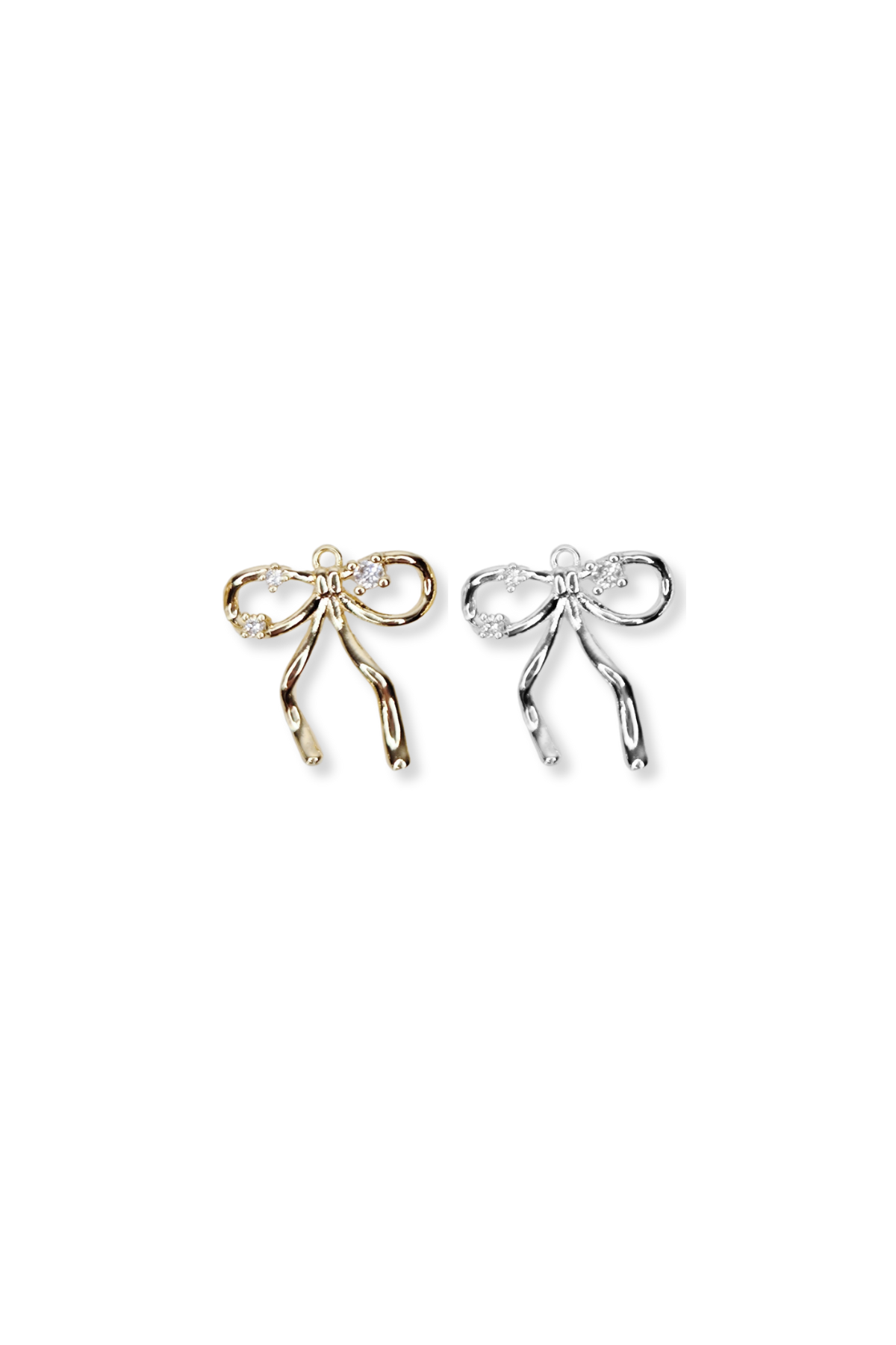 Celestial Cubic Zirconia Bow Charm