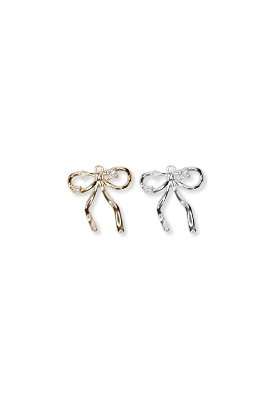 Celestial Cubic Zirconia Bow Charm