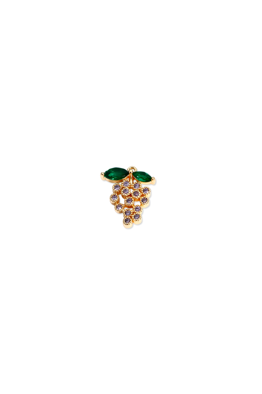 Grape Cubic Zirconia Charm