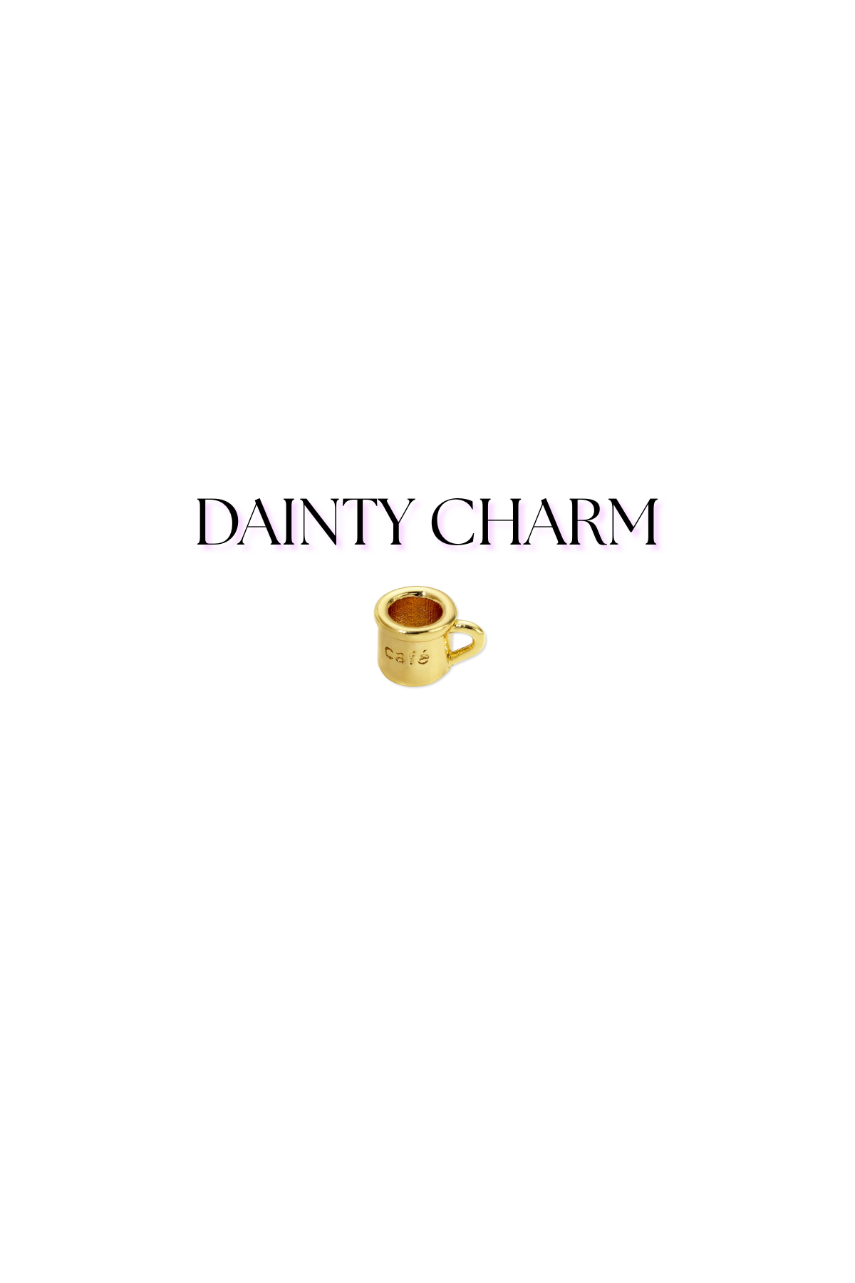 Gold Coffee Charms