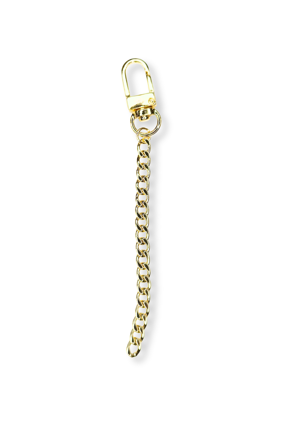 Gold Filled 5" Thick Cuban Curb Chain Clip-on Bag Charm