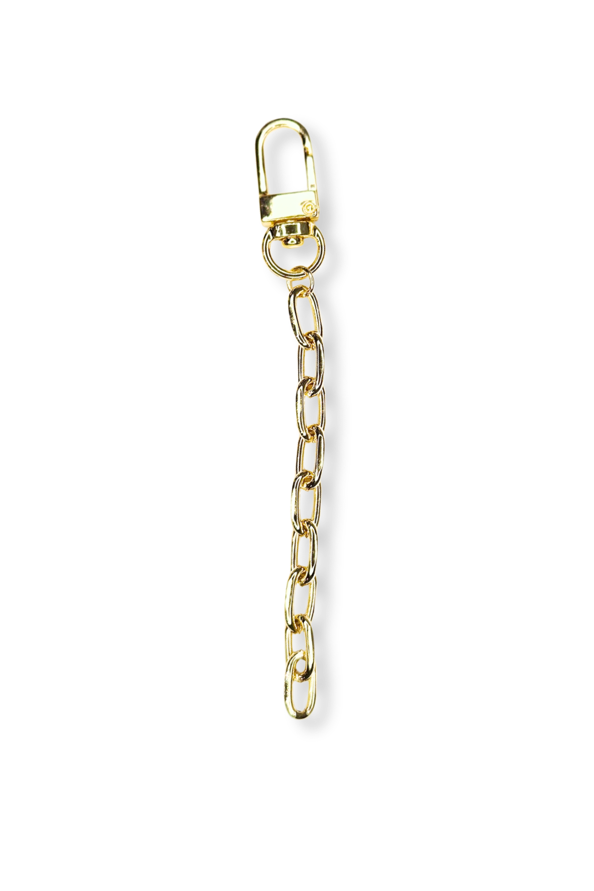 Gold Filled 5" Thick Oval Paperclip Clip-on Bag Charm