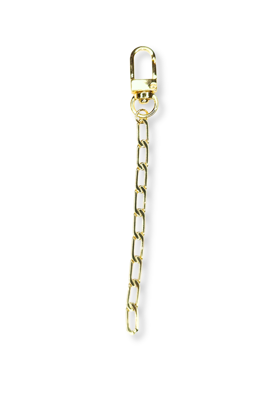 Gold Filled 5" Flat Paperclip Clip-on Bag Charm