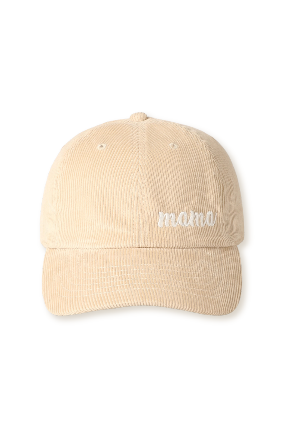 "Mama" Corduroy Embroidered Adjustable Baseball Cap