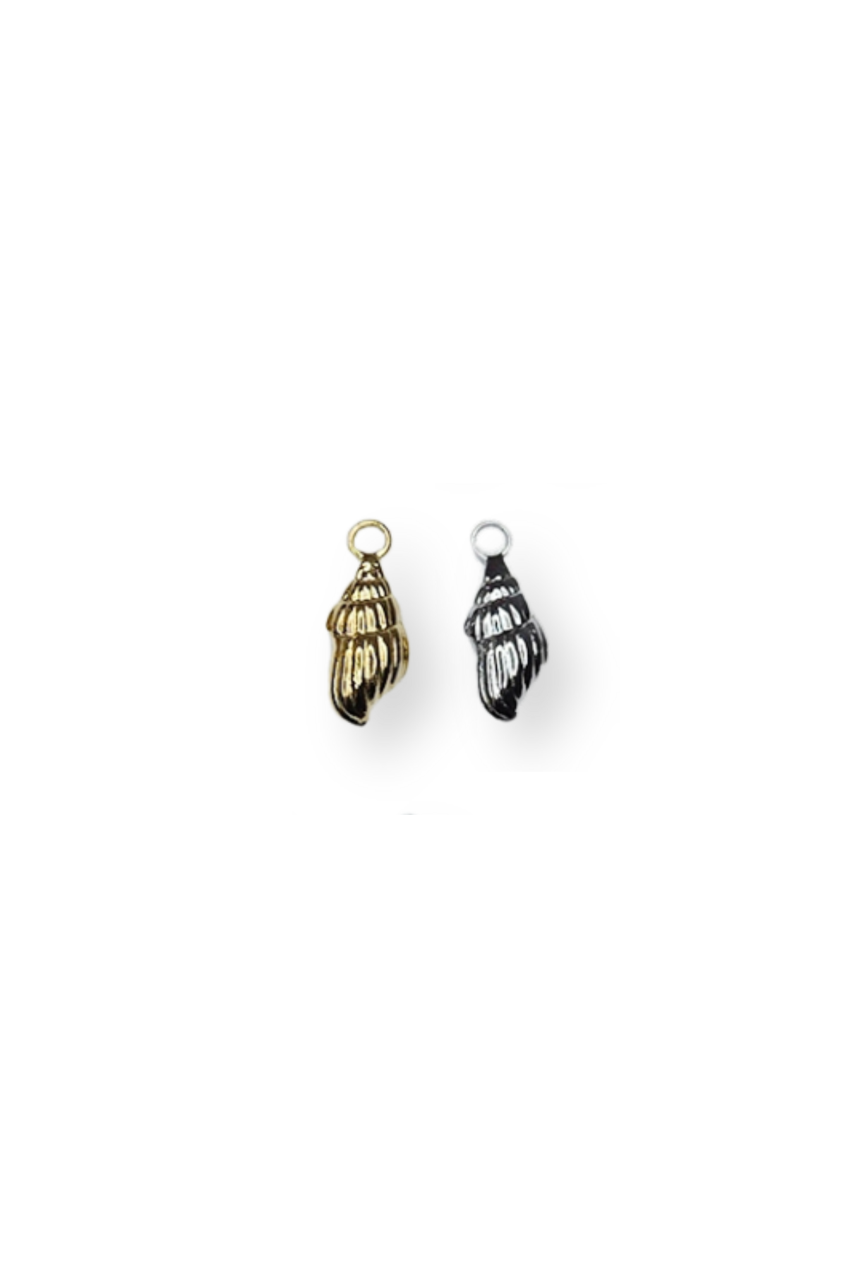 Stainless Steel 3D Ocean Conch Shell Charm