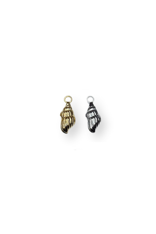 Stainless Steel 3D Ocean Conch Shell Charm