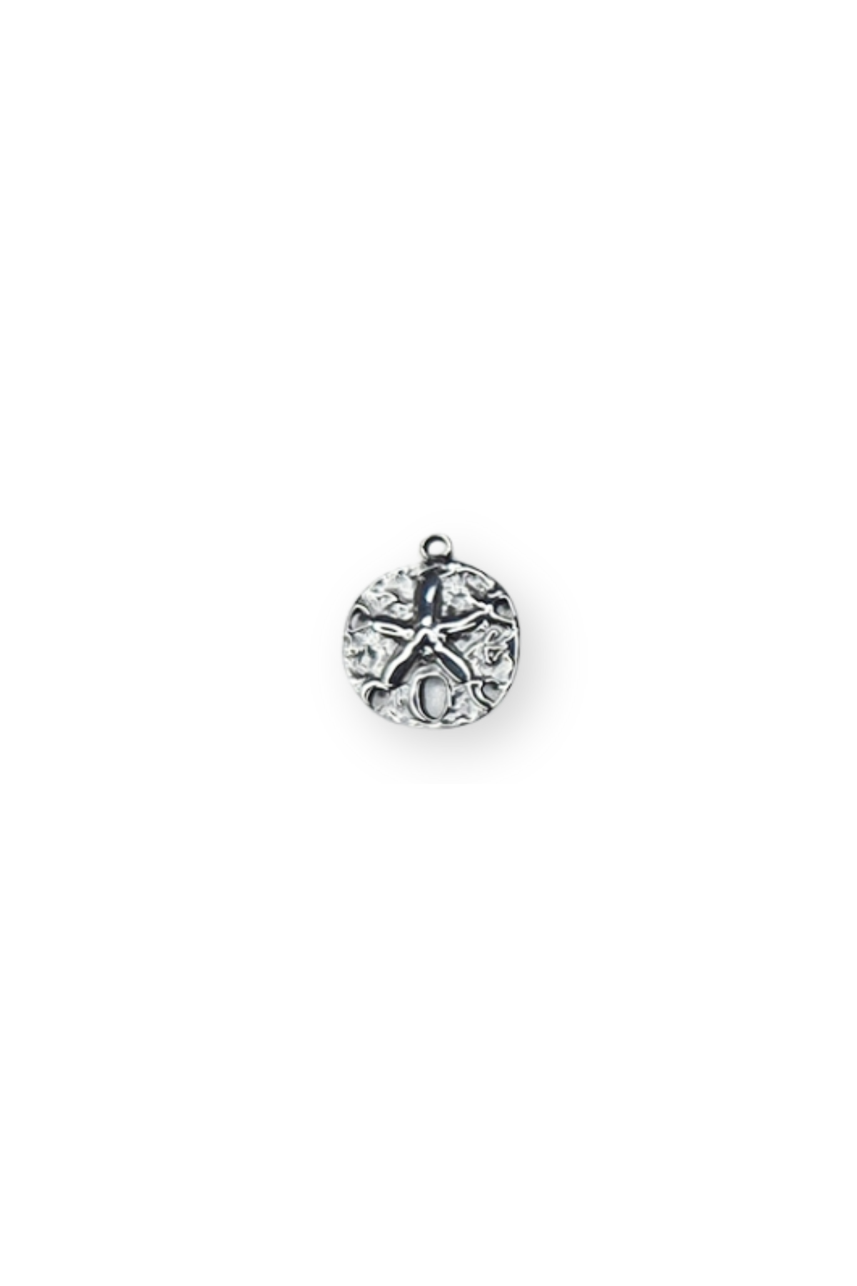 Stainless Steel 3D Ocean Sand Dollar Charm