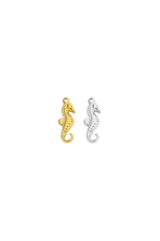 Stainless Steel 3D Seahorse Charm