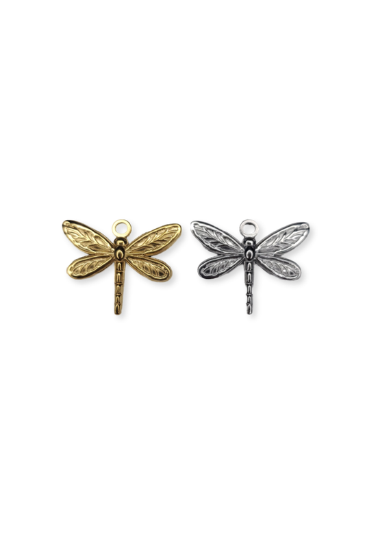 Stainless Steel Dragonfly Charm