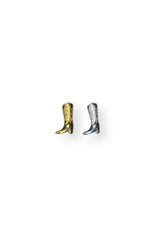 Stainless Steel Medium Cowboy Boot Charm