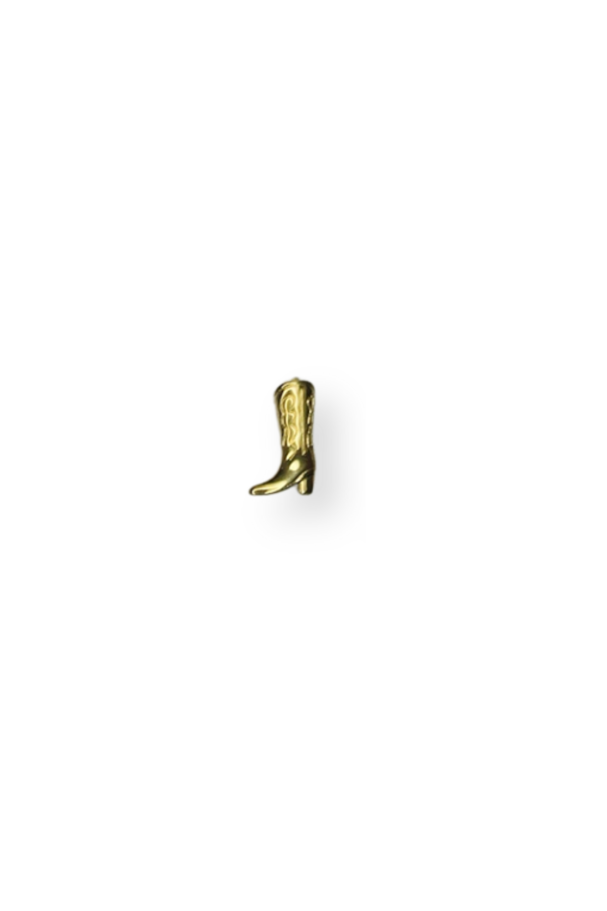Stainless Steel Medium Cowboy Boot Charm