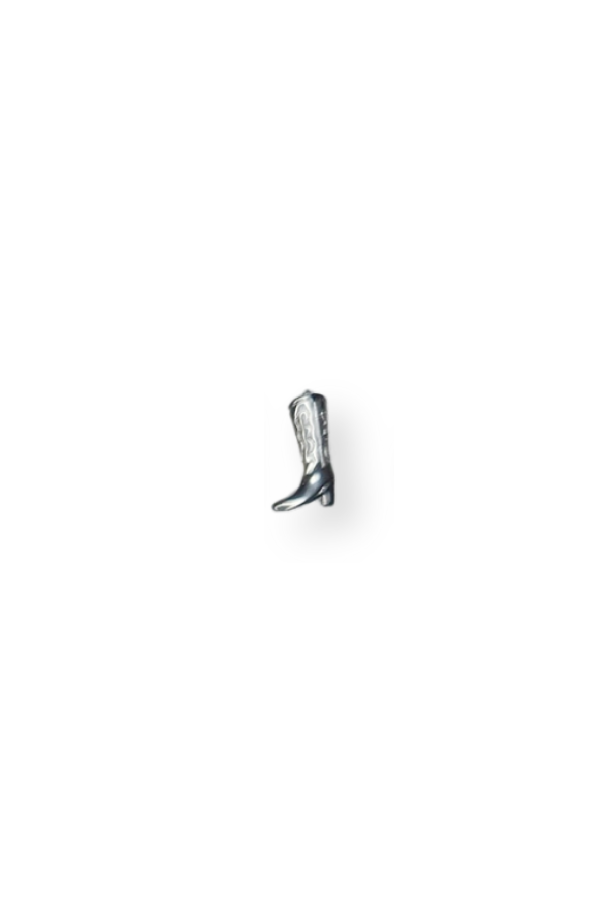 Stainless Steel Medium Cowboy Boot Charm