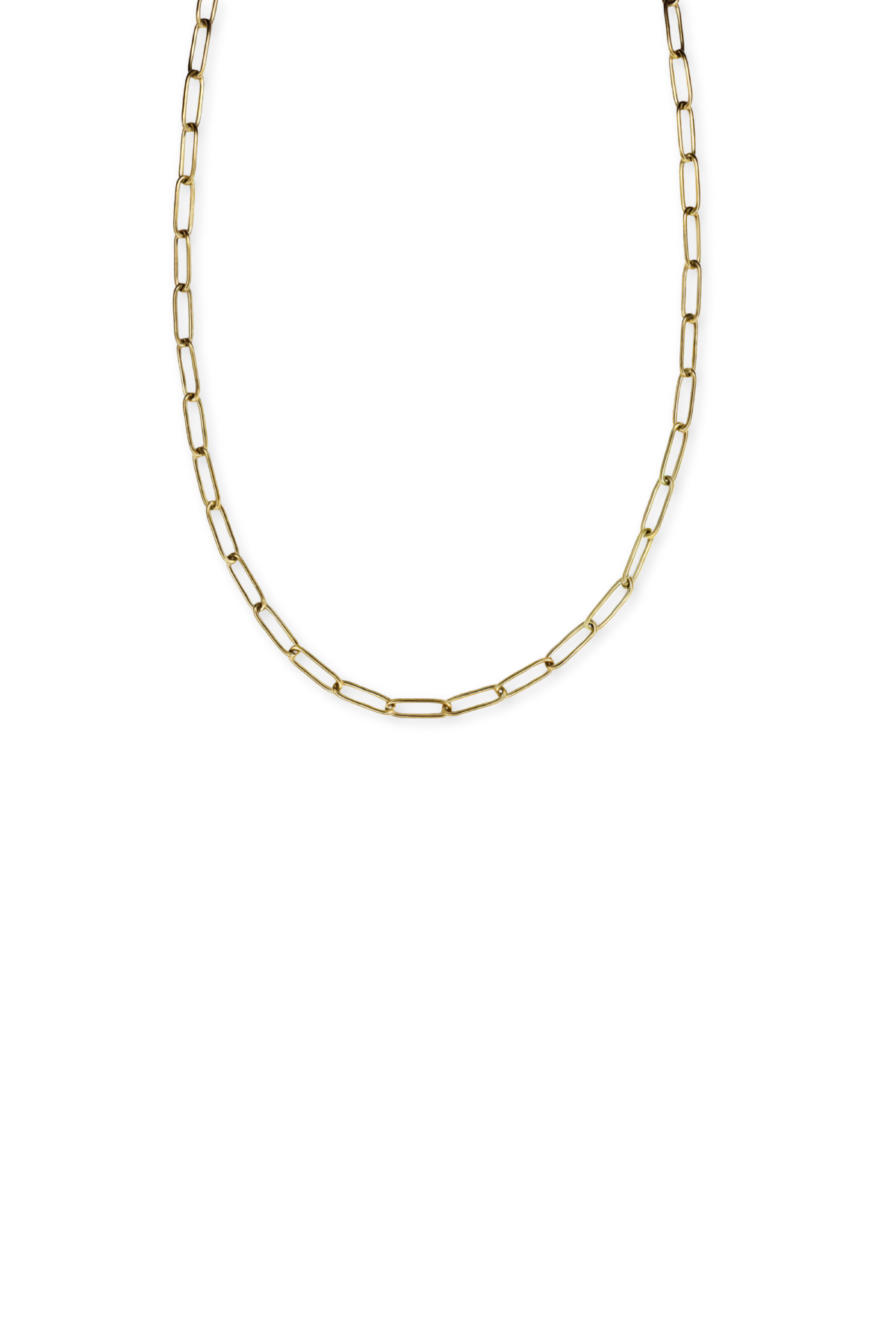 Stainless Steel Medium Paperclip Chain Necklace- Gold & Silver!