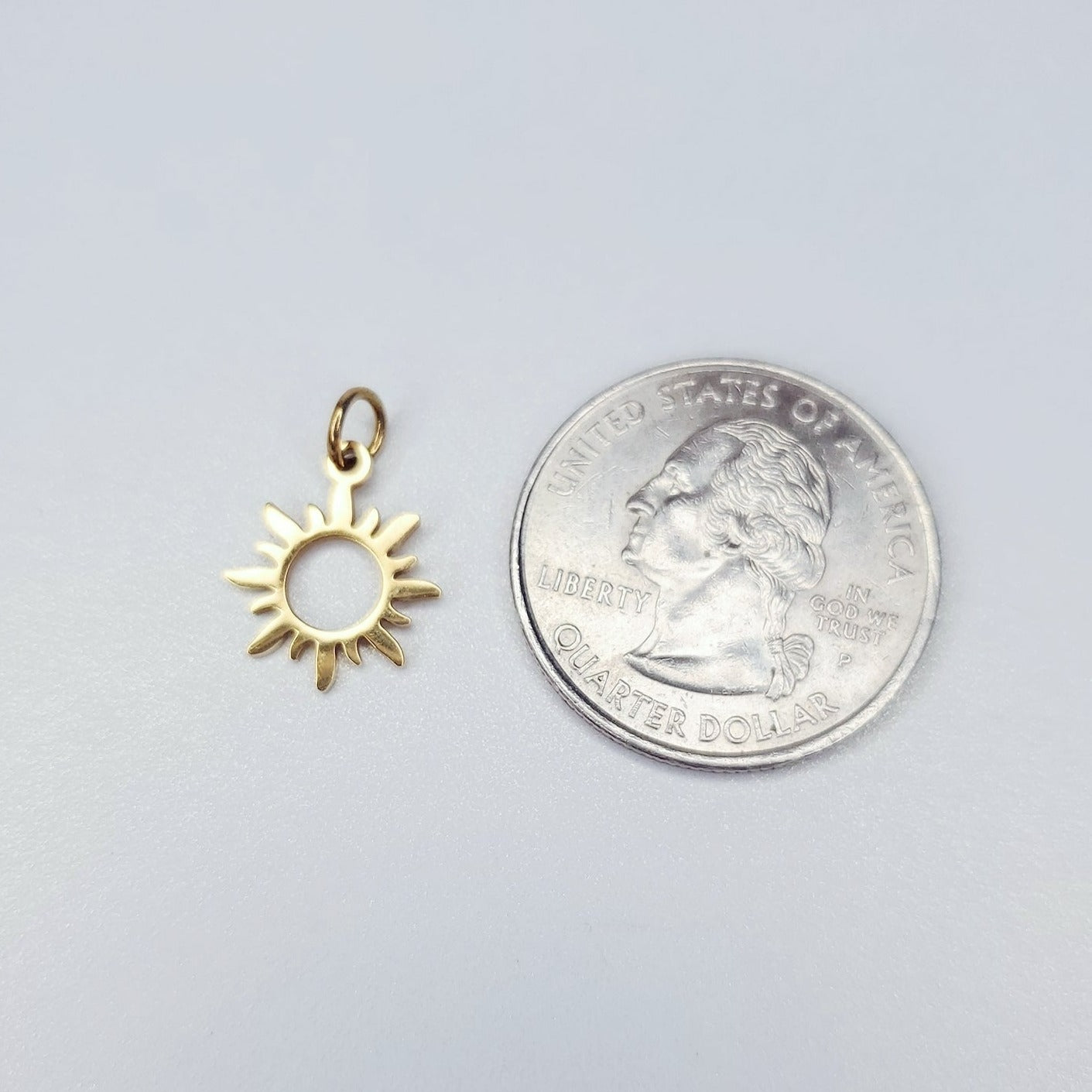 Stainless Steel Sun Charm