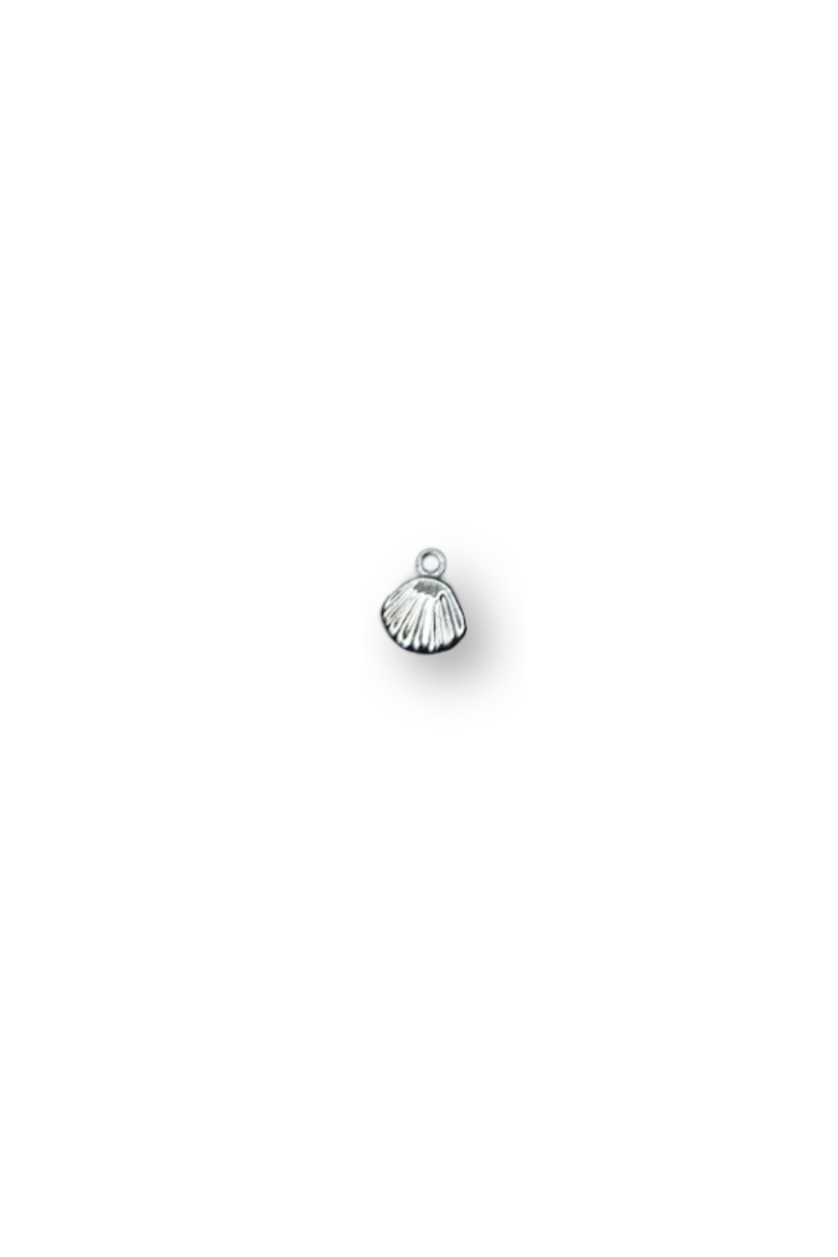Stainless Steel Dainty 3D Shell Charm