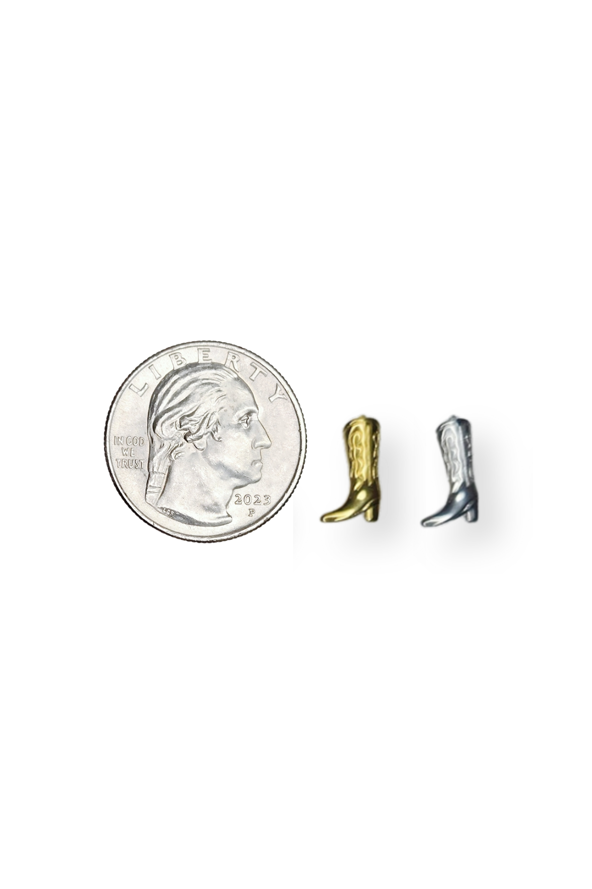 Stainless Steel Dainty Cowboy Boot Charm